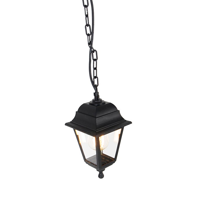 Suspension capital - 1 lumière - L 150 mm - Noir - Classique/Antique - Éclairage extérieur - Garage / cellier - 8