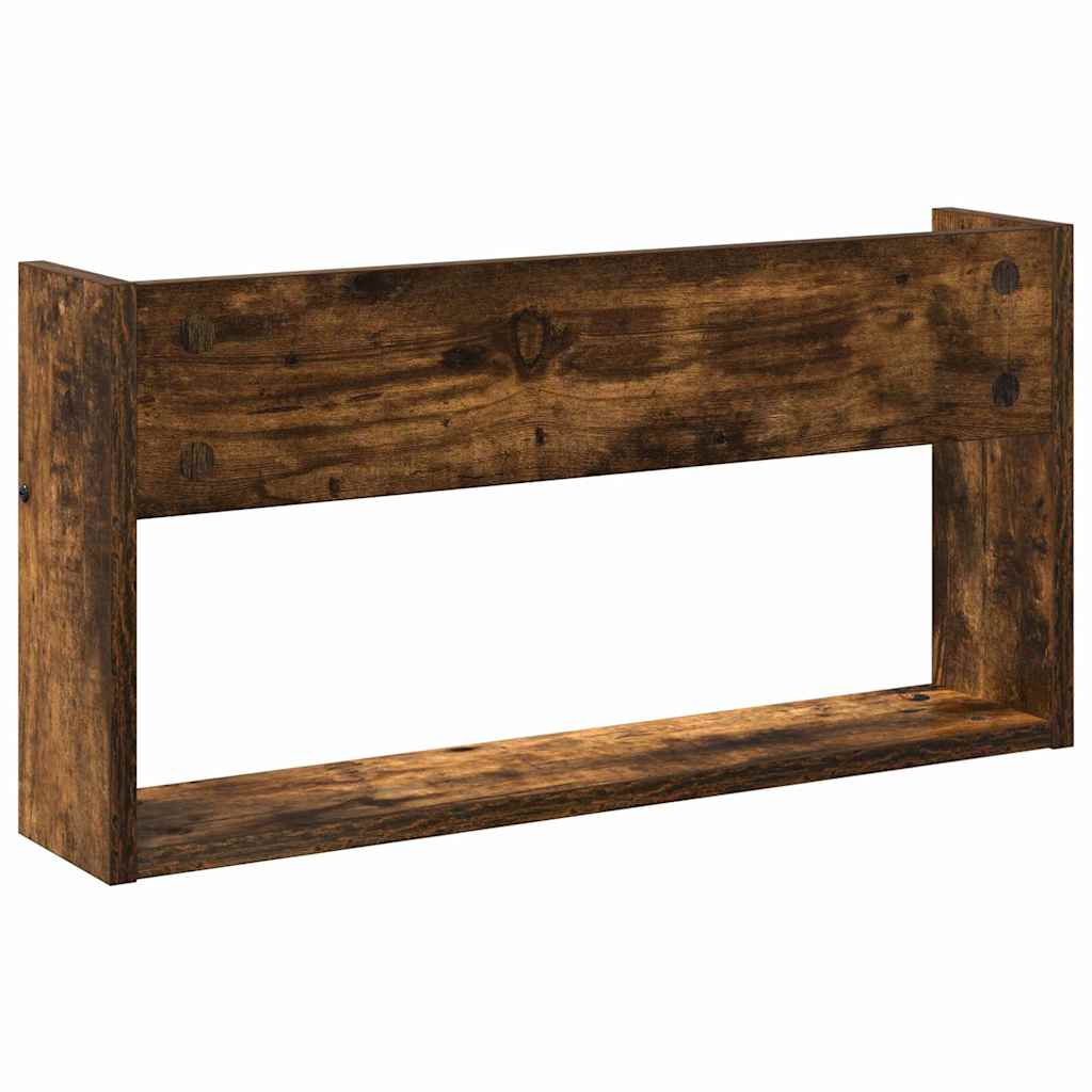 Étagère à magazines avec étagère Chêne fumé 60 x 12 x 30 cm vidaXL - 7