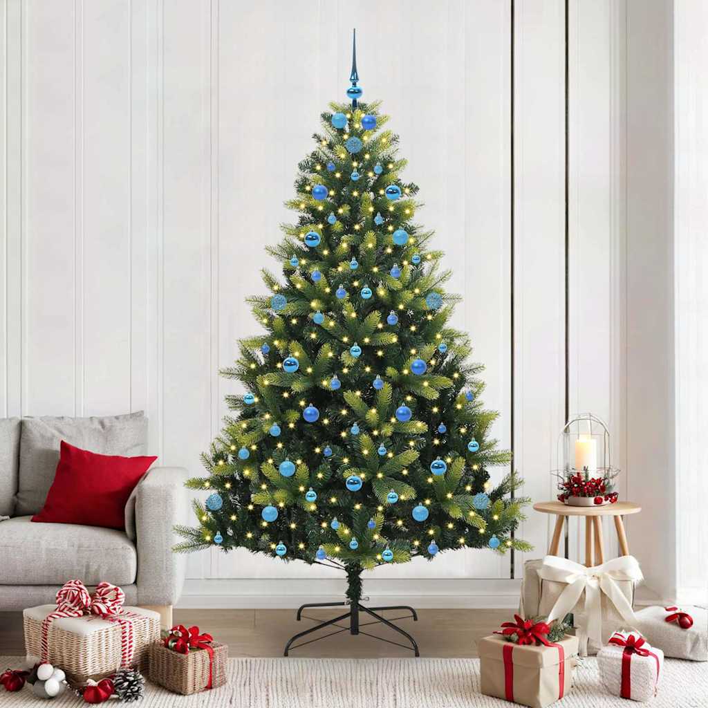 Sztuczna złożona choinka bożonarodzeniowa 300 LED 210 cm