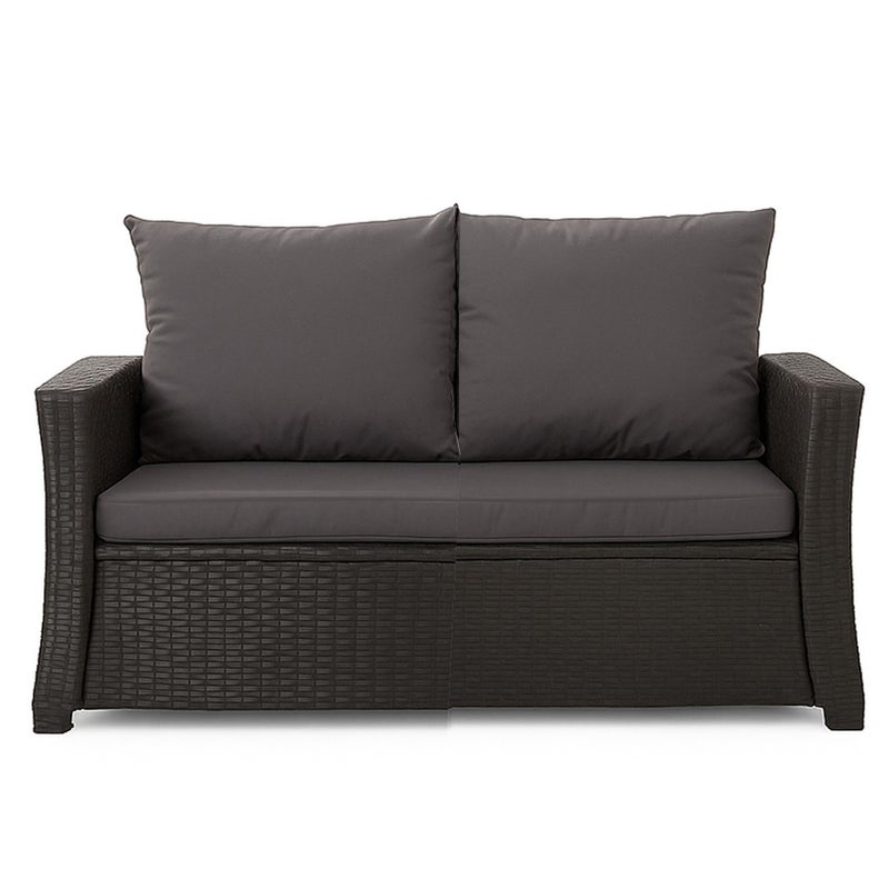 Poduszka ogrodowa na sofę rattanową 130x60x50cm poduszka na meble rattanowe antracyt, poduszka na balkon taras, poduszki na meble ogrodowe