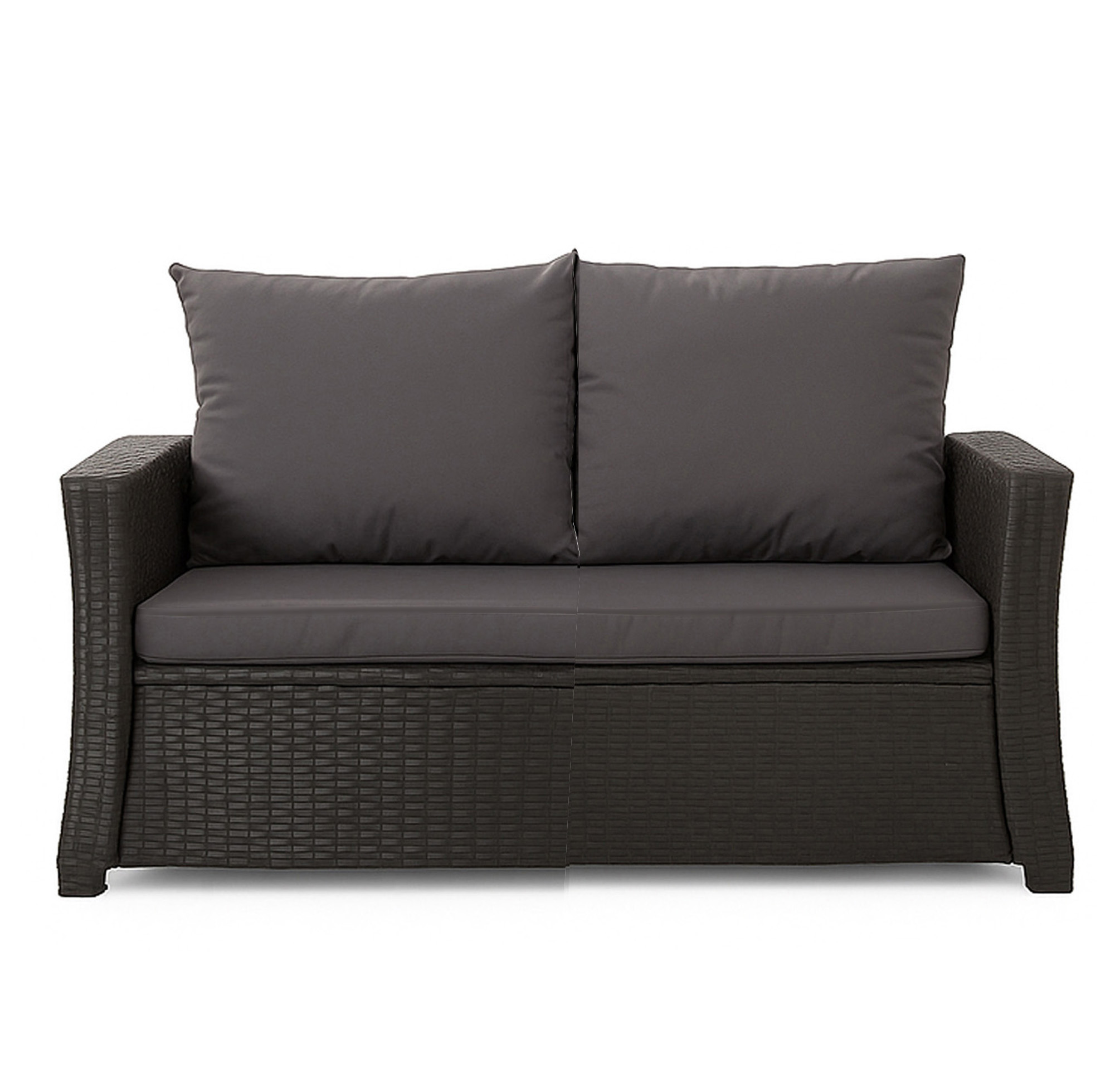 Poduszka ogrodowa na sofę rattanową 130x60x50cm poduszka na meble rattanowe antracyt, poduszka na balkon taras, poduszki na meble ogrodowe