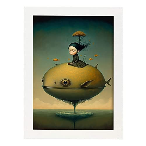 Poster Vintage Nacnic - Viaggi A Parigi E Italia - Stampa D'Epoca Formato A3 (29,7x42cm)