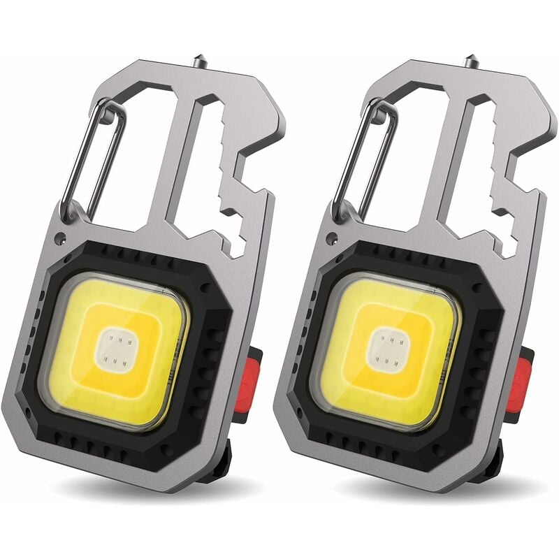 Mini Torcia Portachiavi Ricaricabile USB Super Luminosa - 5 Livelli Di Luce, Impermeabile, Leggera, Per Campeggio E Escursioni