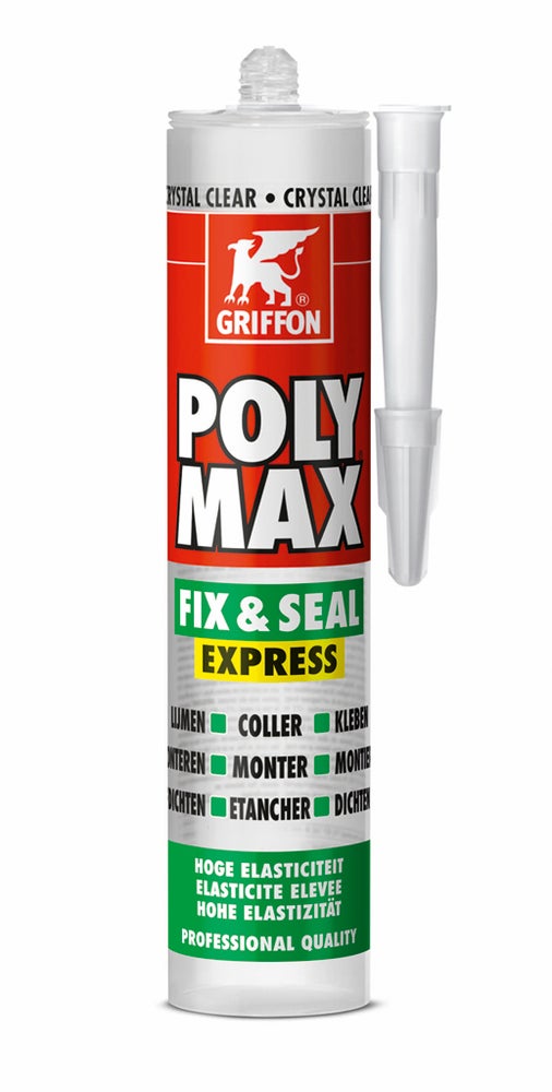 Mastic/Colle POLYMAX FIX&SEAL noir cartouche 425g - 2