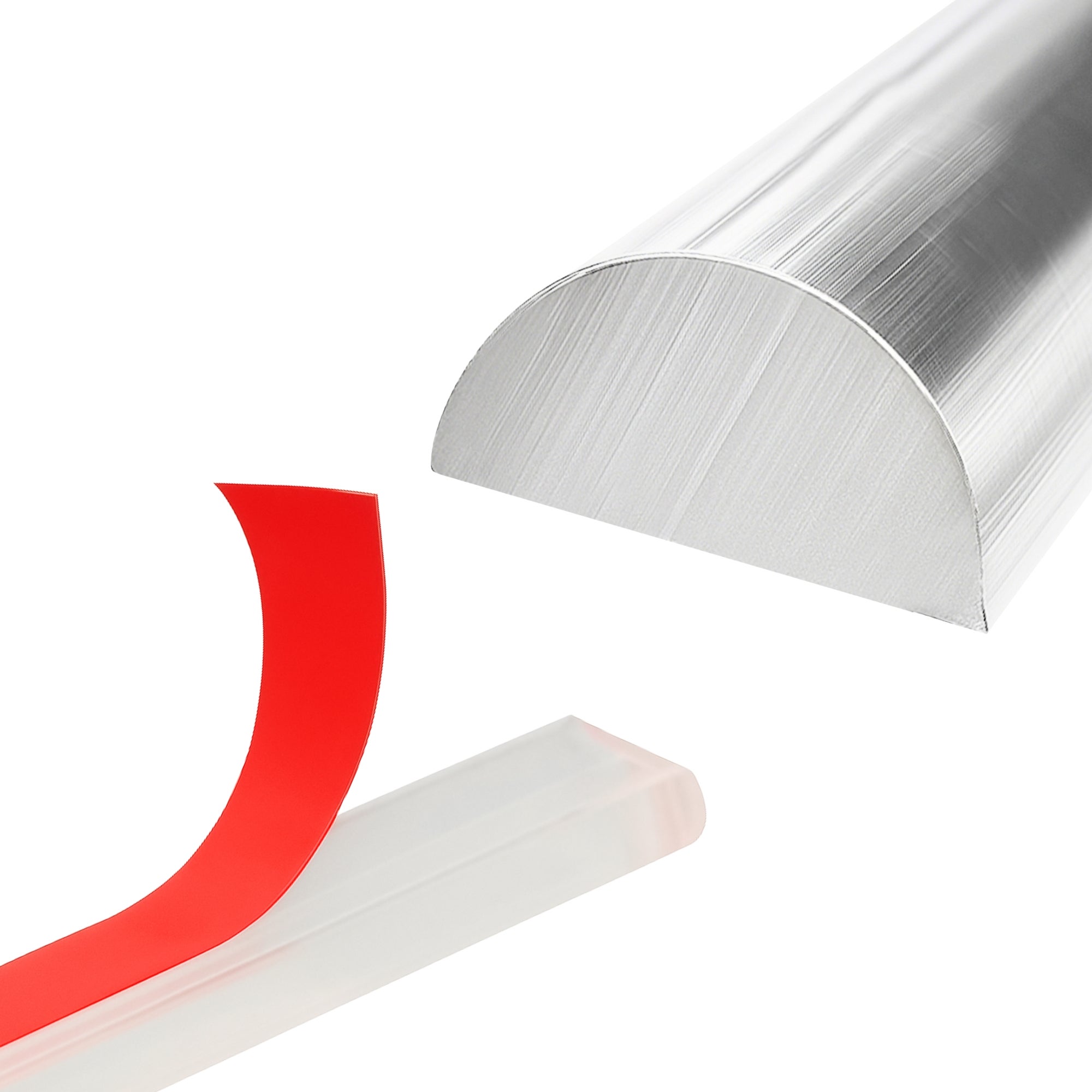 Próg prysznicowy akrylowy Estiva półokrągły 20x10 mm 100 cm transparentny samoprzylepny 1 szt