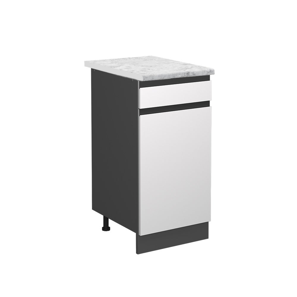 Vicco Szafka dolna do kuchni R-Line, Biały, 40 cm J-Shape BR Marmur