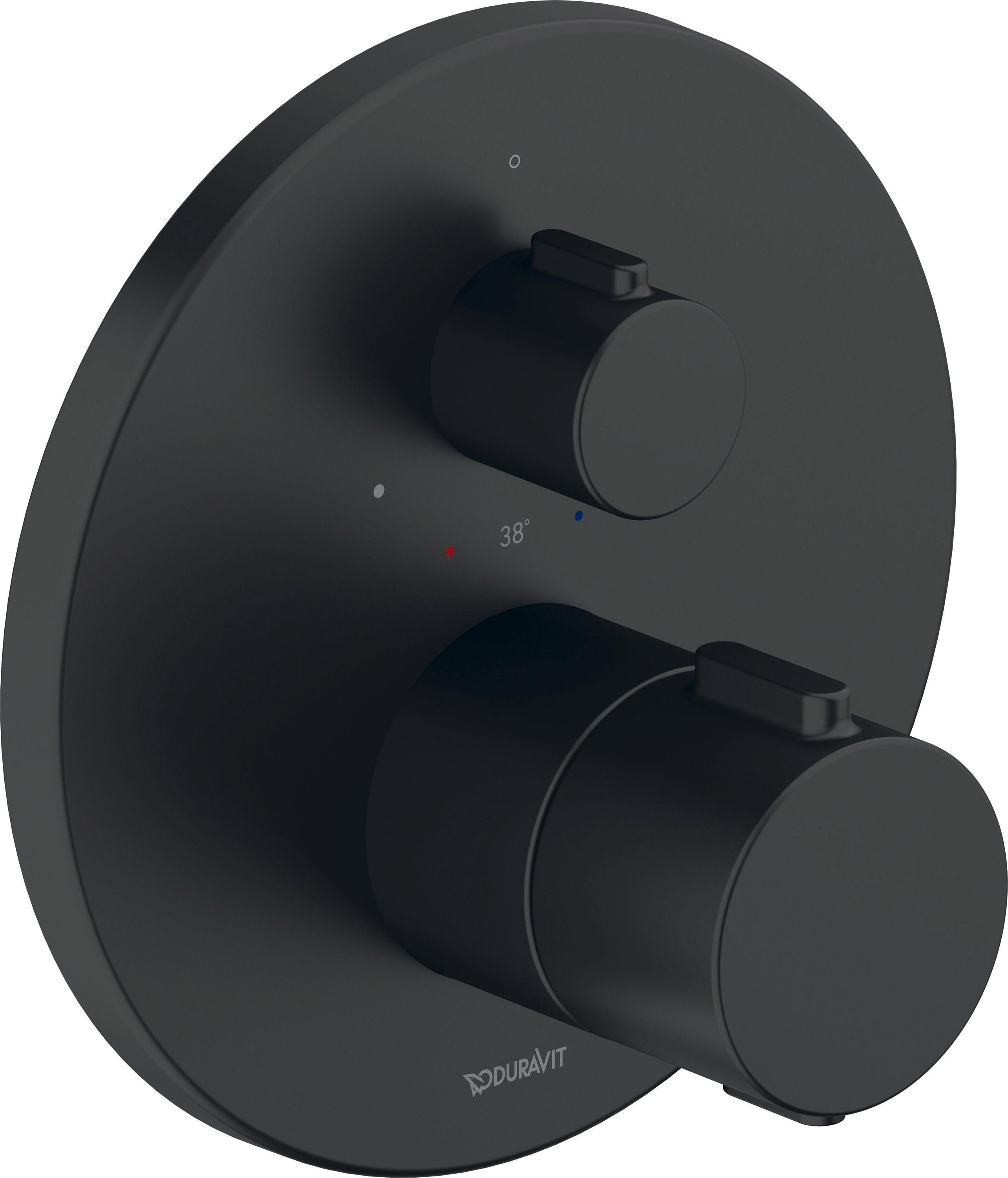 Bateria termostatyczna podtynkowa Duravit HeatLock czarna 1 odbiornik wody