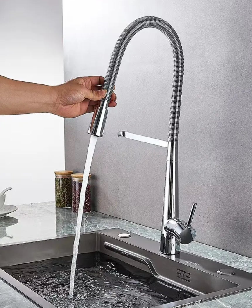 ROBINET CUISINE CHROMÉ 0010 EN LAITON COLLECTION ERYMANTHE - 4