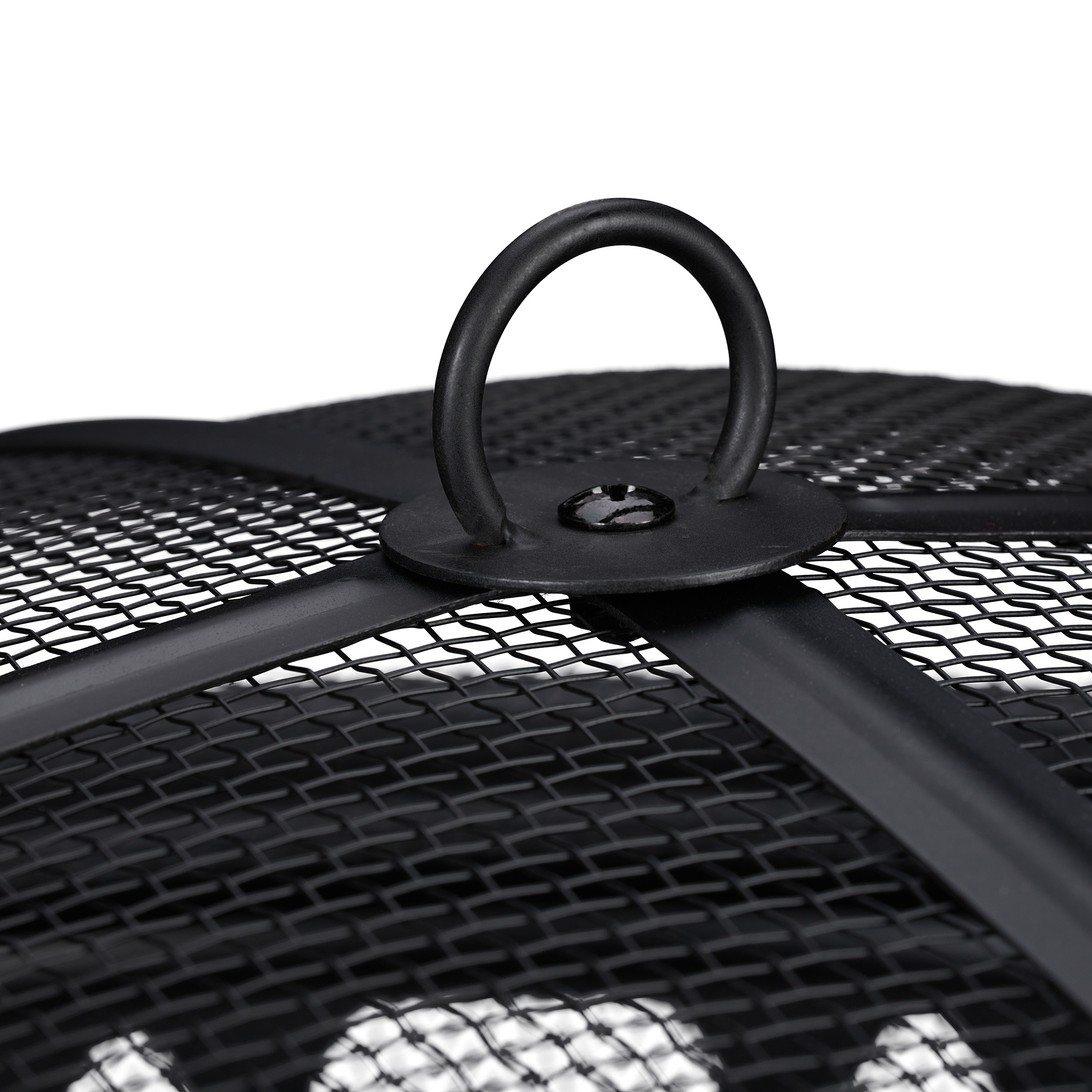 Brasero Exterior con Atizador y Cubierta Antichispas, Estufa de Leña Jardín y Terraza, Acero, 58x75 cm, Negro, Relaxdays - 8