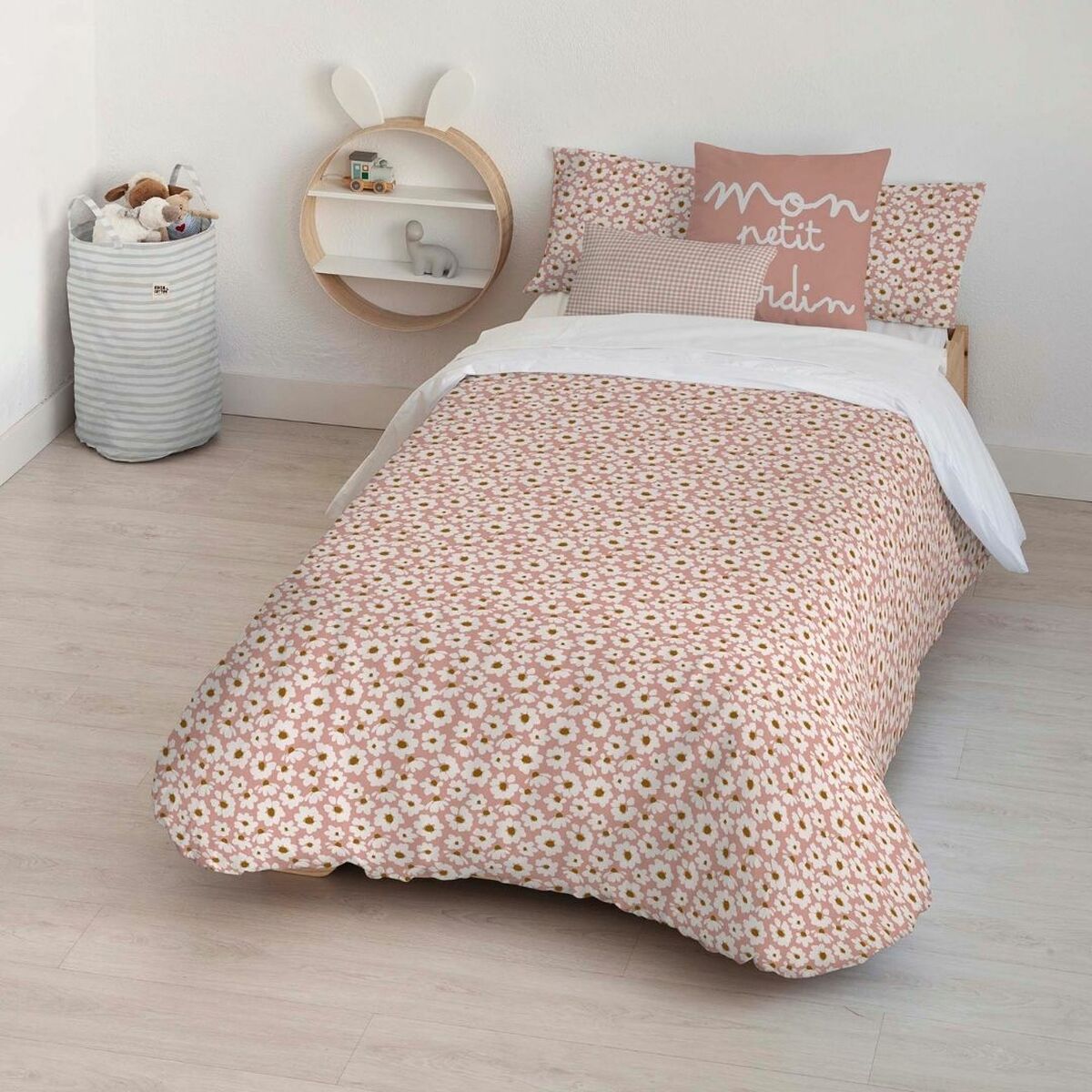 Funda nórdica kids&cotton xalo small rosa 175 hilos 180 x 220 cm 180 x 240 cm