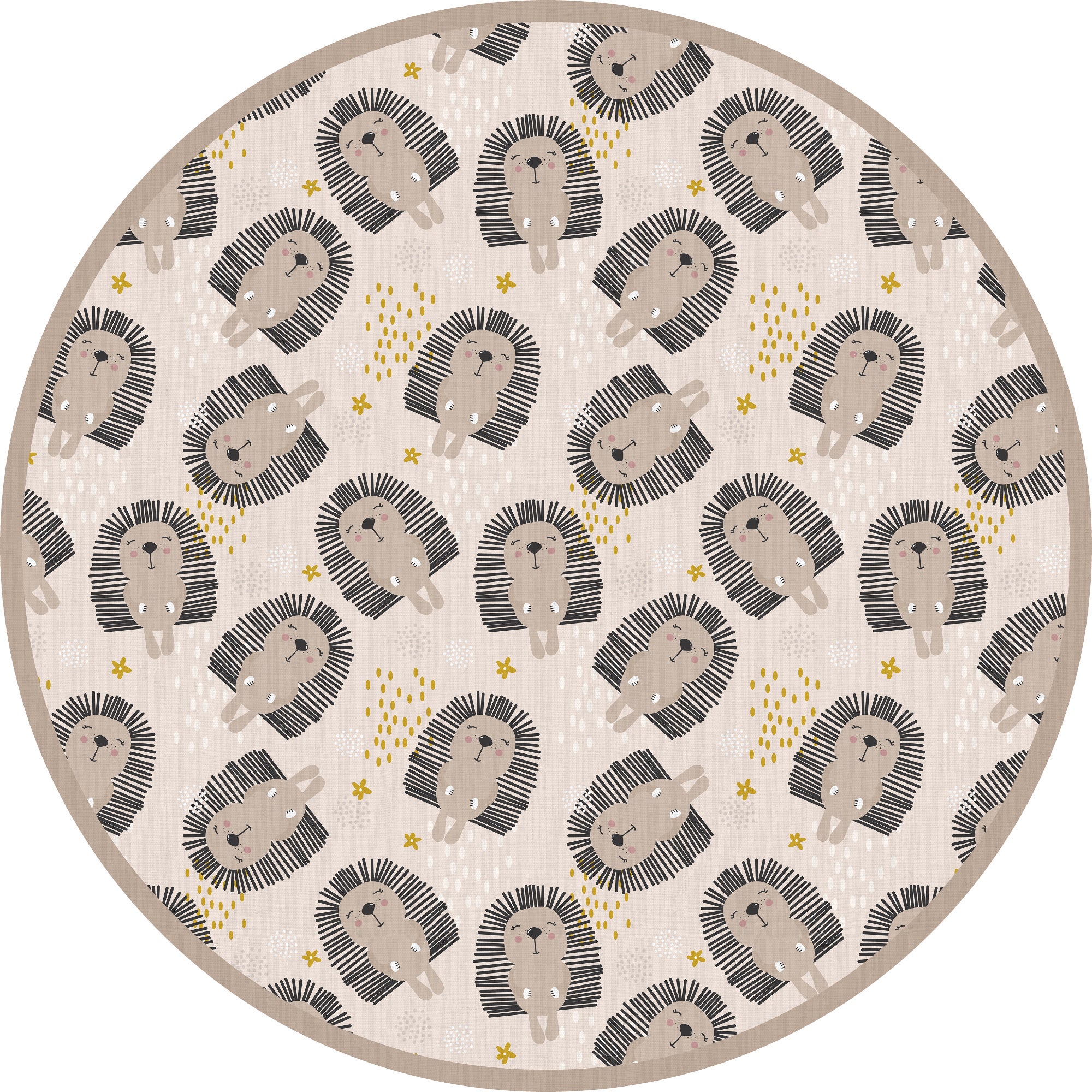 Tapis Vinyle Enfant ABC Couleurs Ø 100 Cm – VINILIKO – Éducatif, Imperméable & Facile à Nettoyer
