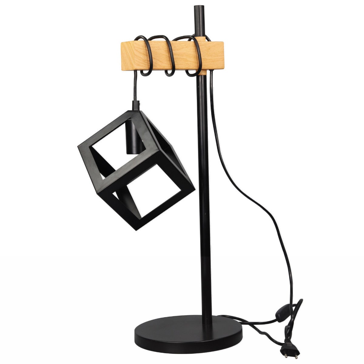 Lampa stołowa wood 1xE27 SWEDEN 314598 Polux