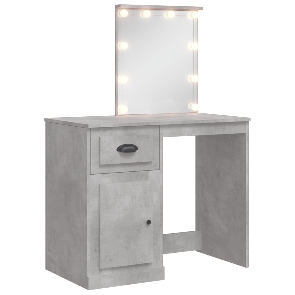 Coiffeuse Avec Miroir Et Tabouret De Maquillage, Table De Maquillage