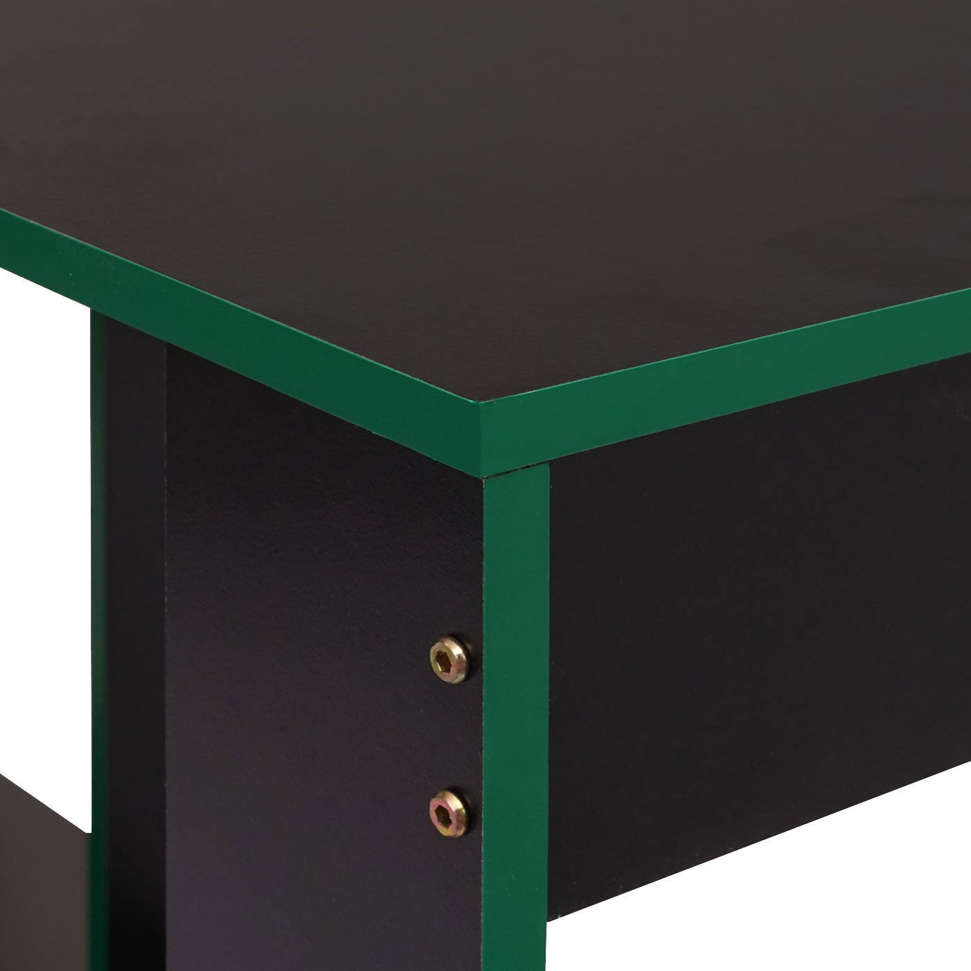 Bureau table de bureau pour ordinateur 120x60x76cm en MDF noir vert 04_0001452 - 6