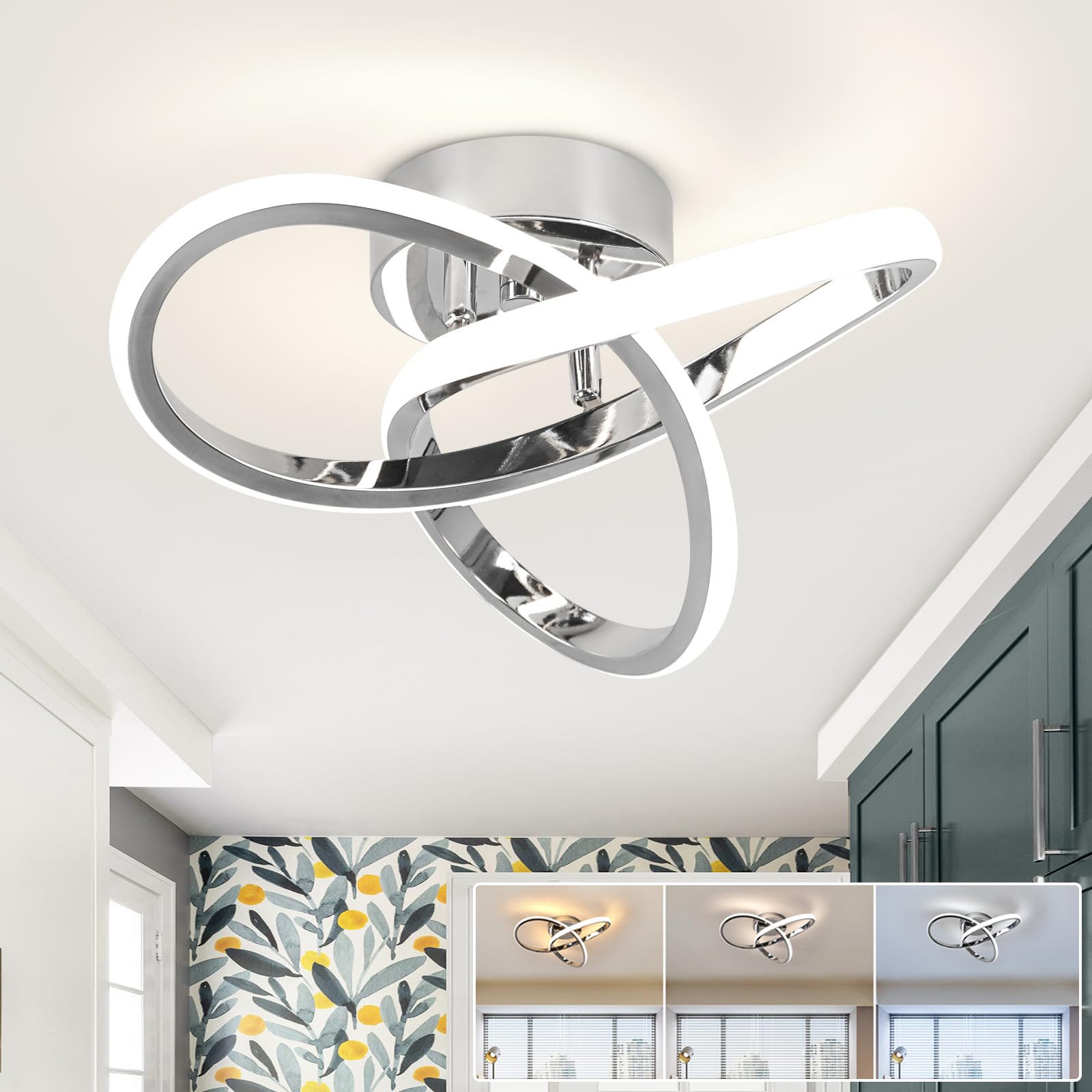 Plafonnier LED, Lustre LED basse consommation, Plafonnier moderne ...