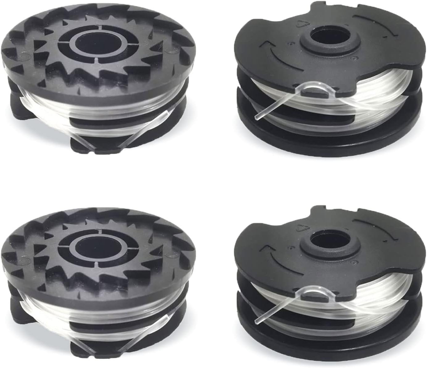 Zestaw 4 szpul zapasowych LIDL, żyłka nylonowa do podkaszarki PRTA 20-Li A1, B2, C3, PRT 550 A1, A3, PRT 300 A1 - 2 x 10 m 1,65 mm