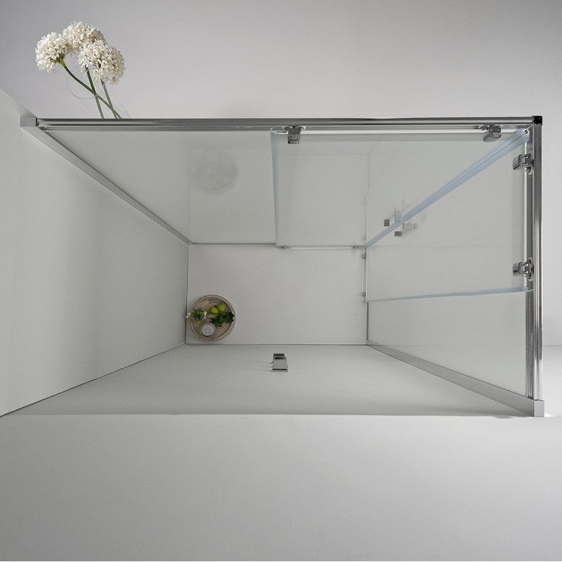 Cabina Box Doccia Angolare Elite 70 X 120 Cm Scorrevole Opaco Cristallo Temperato 6 mm - 5