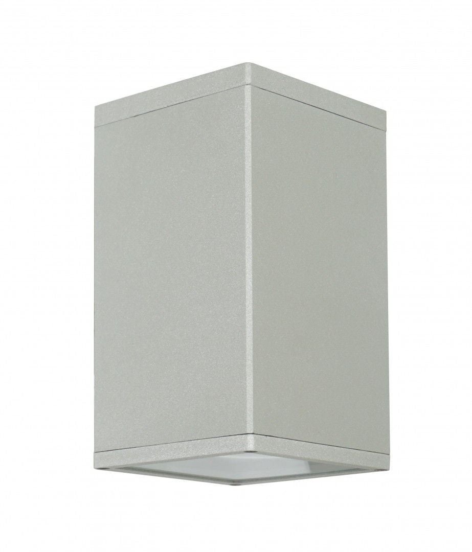 Lampa sufitowa zewnętrzna Adela srebrna 1xE27x60W wym: 21 x 12 x 12 cm aluminium SU-MA
