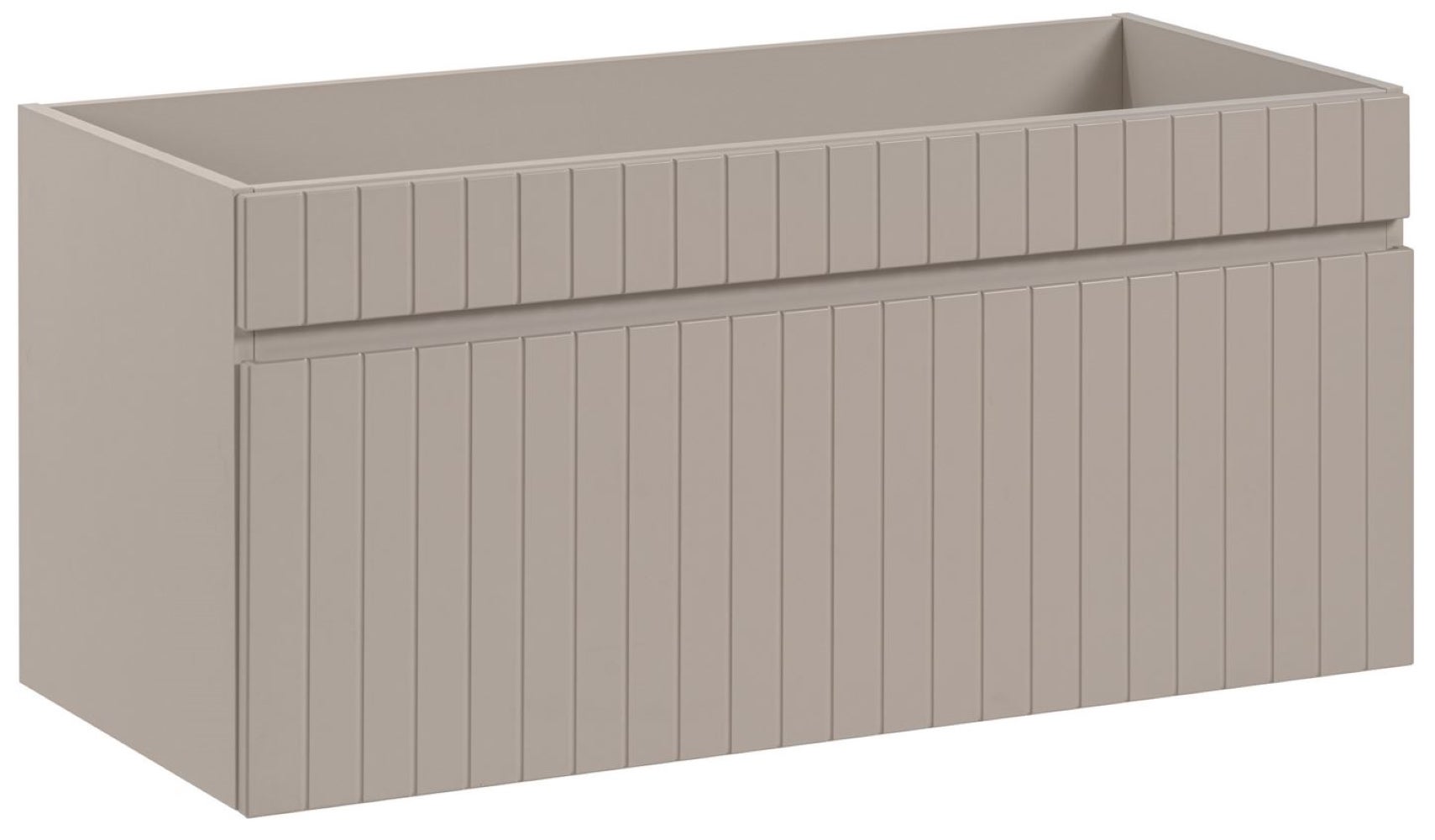 Szafka łazienkowa ICONIC 100 cm kaszmir ryflowany front