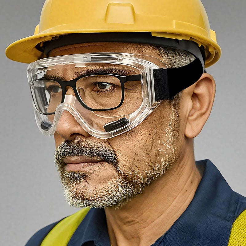2 paires-Lunettes de sécurité transparentes avec verres anti-buée et protection contre la poussière, adaptées au bricolage et à la construction - 4