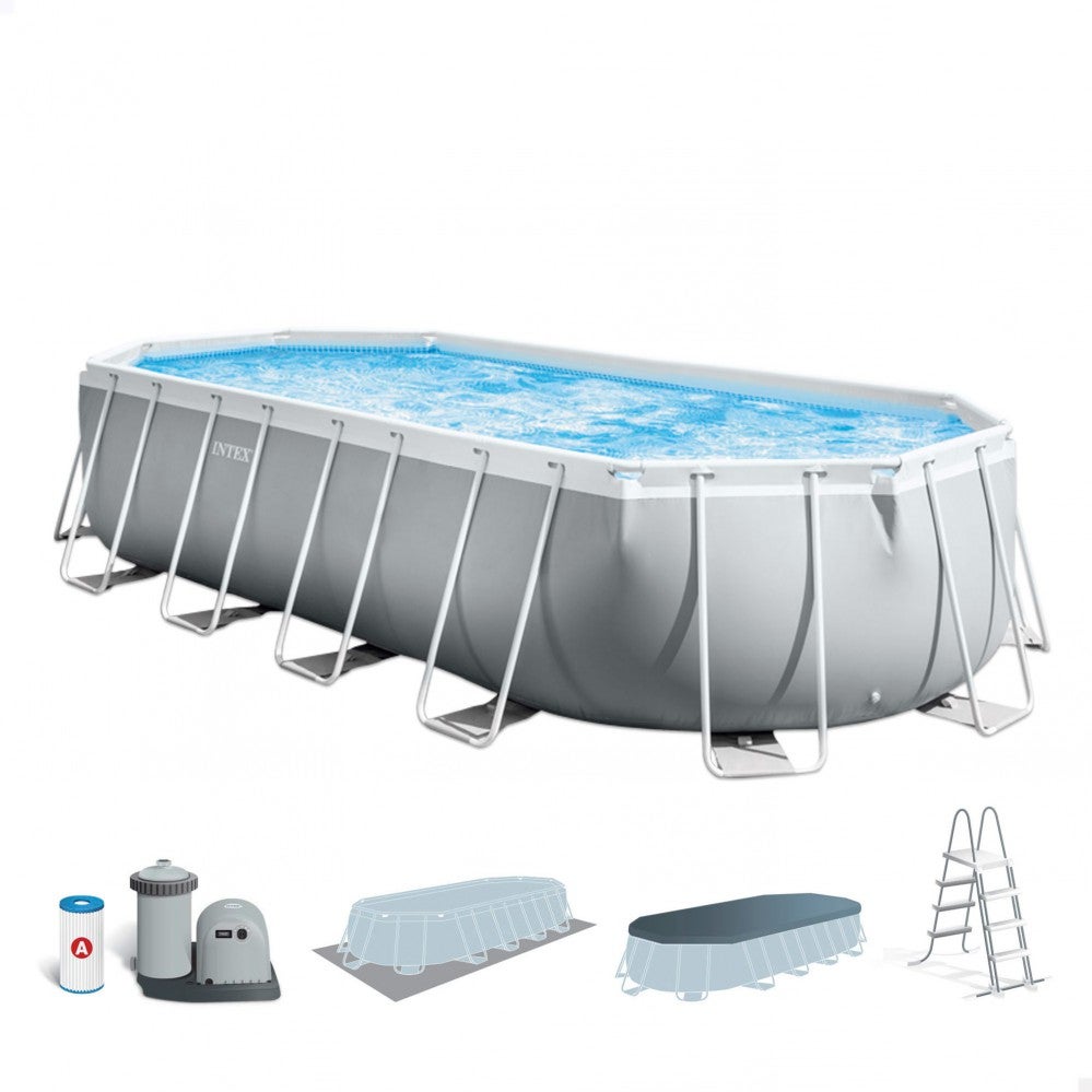 Basen ogrodowy Intex 26798 Prism Frame okrągły 610x305x122cm