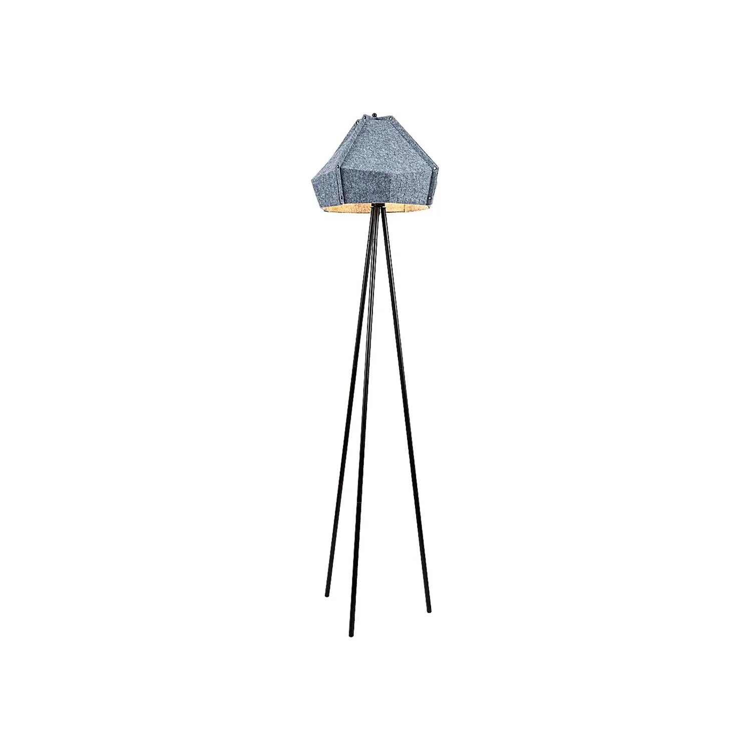 Lampa podłogowa stojąca Lomiro popielato-czarna 1xE27x40W wym: 157 x 44 x 44 cm metal Rabalux