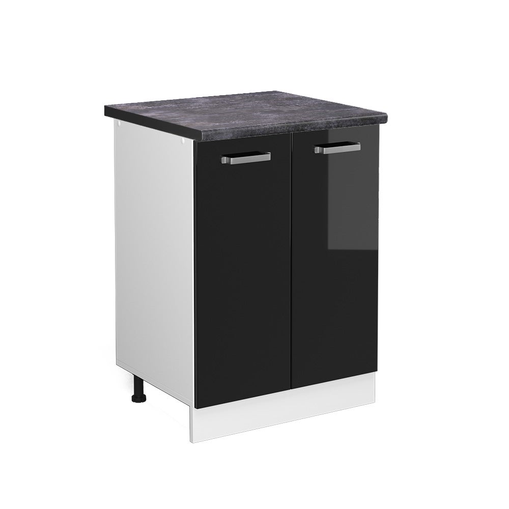 Vicco Szafki kuchenne R-Line, Czarny wysoki połysk, 60 cm , BP Antracyt