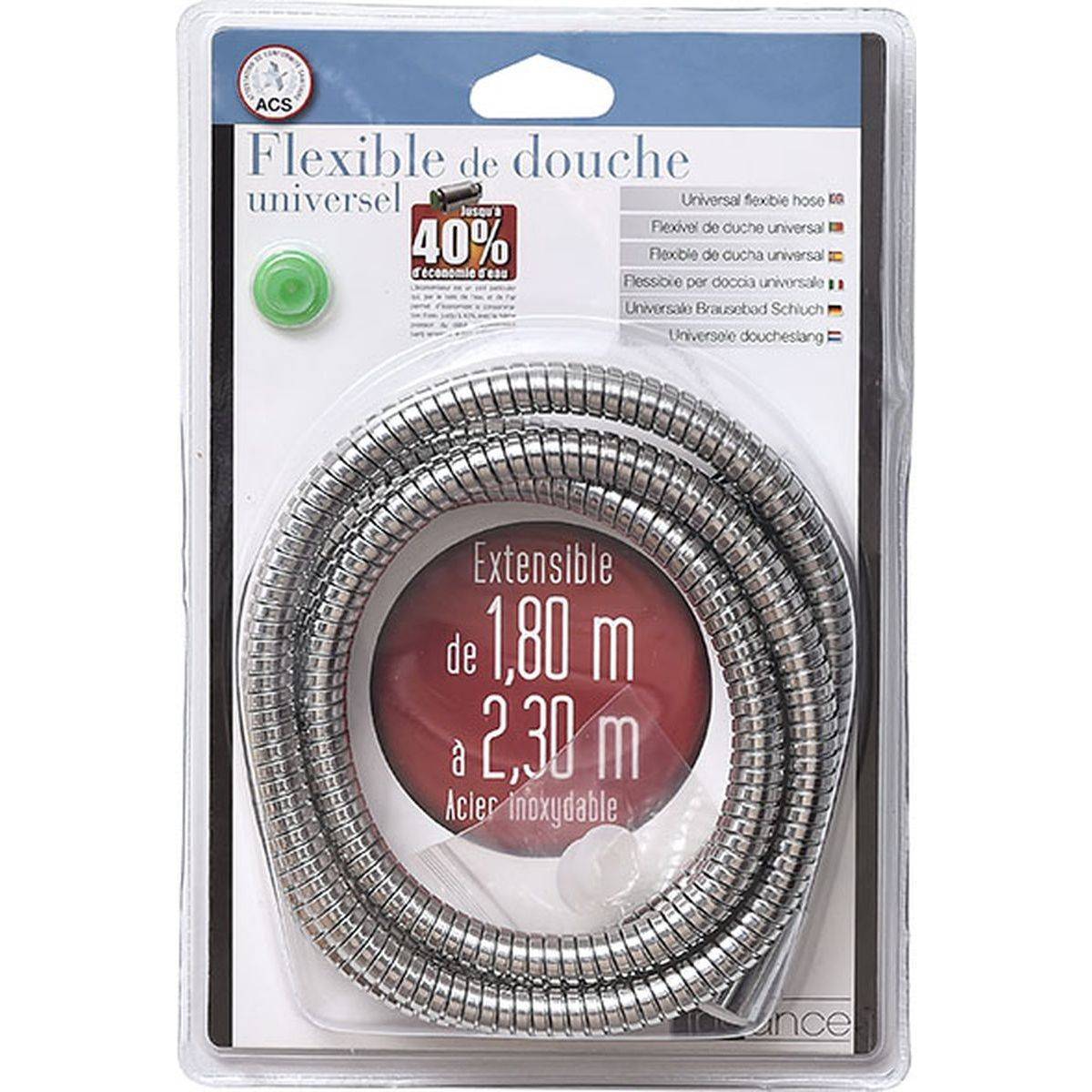 Tubo Doccia Nero Acciaio Inox 1,5 M - Flessibile Per Doccia E Vasca | Universale G1/2, Anti-Piega - Foto 14