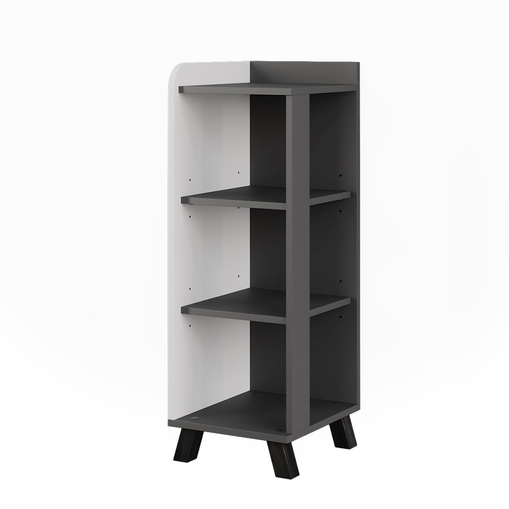 Vicco Szafka Midi Karen, Antracyt/biały, 30 x 90 cm z 4 półkami