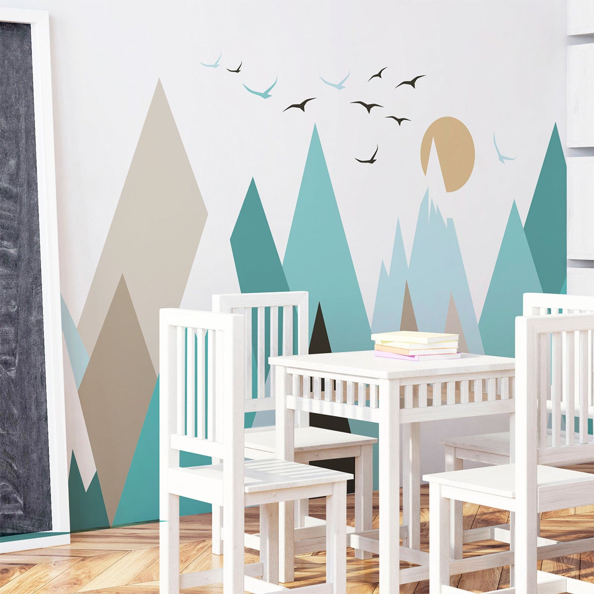 Adesivo bambino di montagna scandinavo guika - Sticker adesivo - adesivi murali - 110x165cm - 6