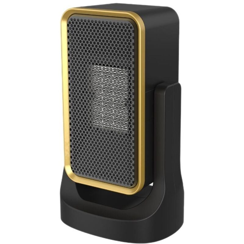 Mały przenośny grzejnik biurkowy - Grzejnik elektryczny - Ceramiczny grzejnik na gorące powietrze PTC - Czarny