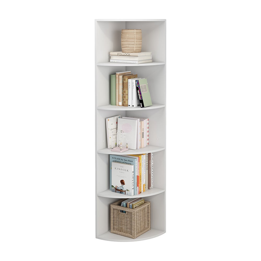 Vicco Étagère dangle Fabienne, Blanc, 40x180cm avec 5 compartiments - 6