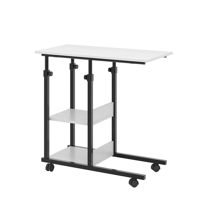 Vicco Stolik do salonu Liam, Biały, 89 x 40 cm z kółkami