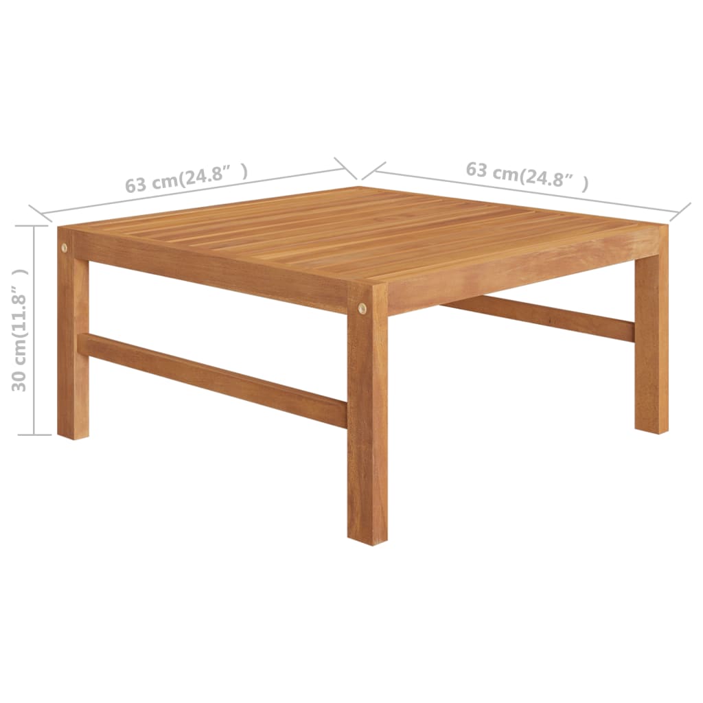 Salon bas de jardin en Bois Beige 1 personne - 6
