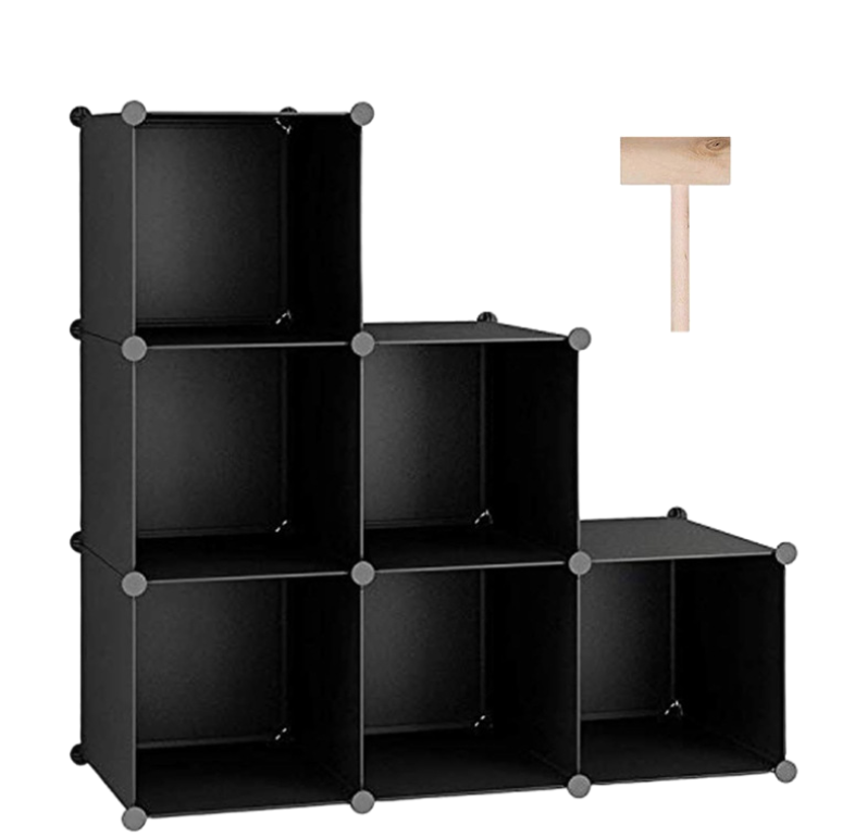 Armoire Modulaire Pour Enfants 12 Modules - Étagère De Rangement 140x105 Cm Avec Portes Animaux - Organisateur Maison