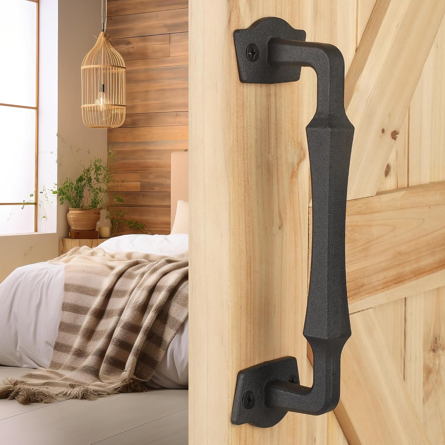 Sliding Barn Door Handles,10 Inch Heavy Duty Rustic Design Barn Door ...