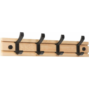 Decoration Ingresso Set Di 6 Ganci Da Parete In Legno Evory - Appendiabiti Rustici, Con Cinturino In Pelle, Per Cappotti E Cappelli Gancio Parete Per Cappotti E Cappelli