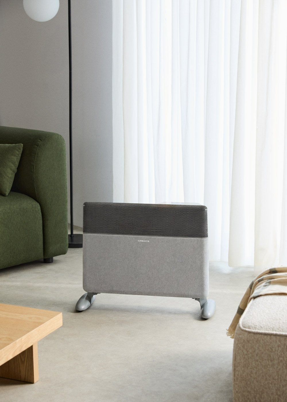 WARM TEXTILE INVERTER - Konwektor Inverter ścienny lub podłogowy z WiFi 1500W / 2000W