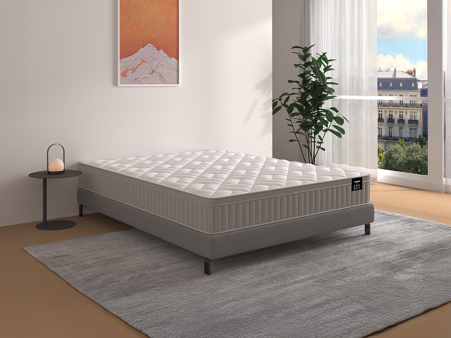 Materac 180 x 200 cm z pianki i żelu z pamięcią kształtu 7 stref gr. 22 cm - SOMIRA marki YSMÉE