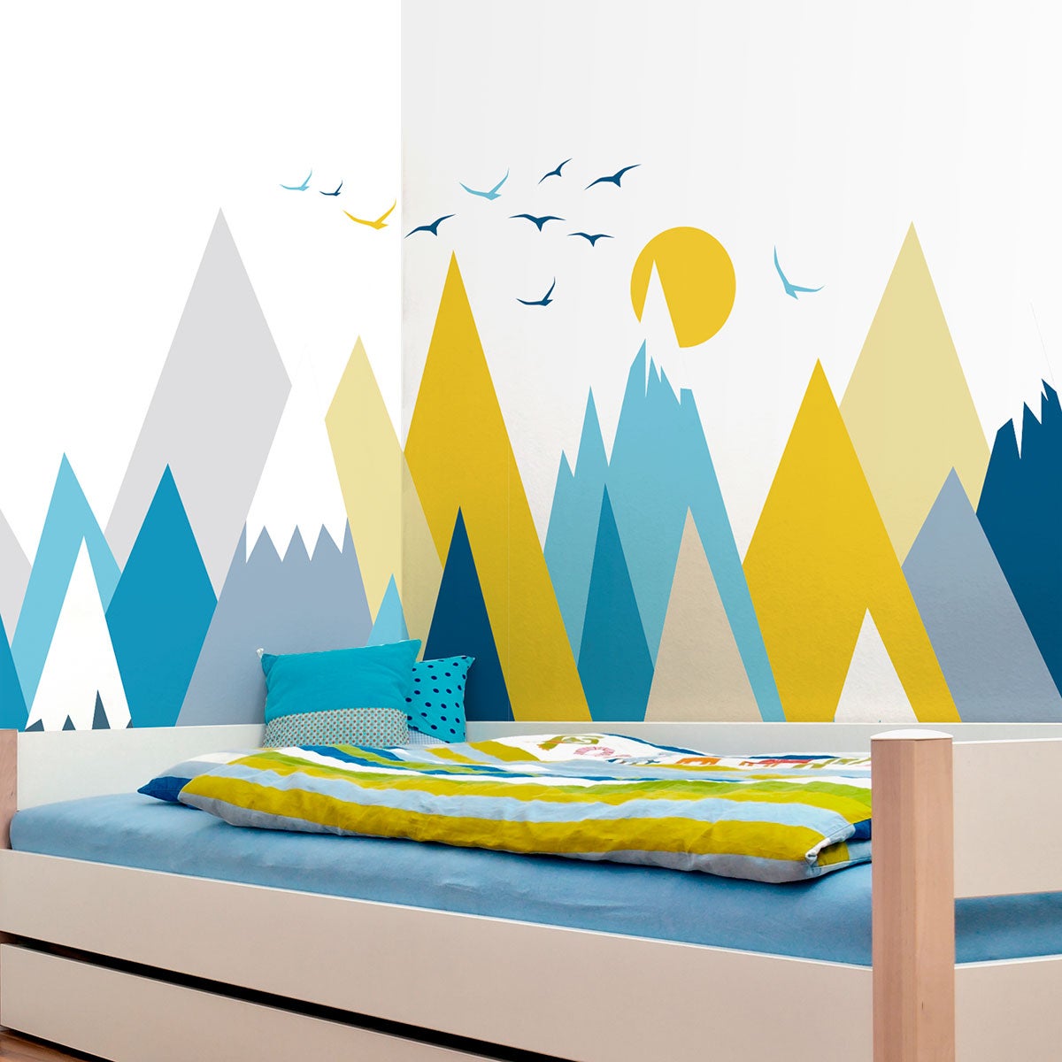 Adesivo bambino di montagna scandinavo betika - Sticker adesivo - adesivi murali - 80x120cm - 8