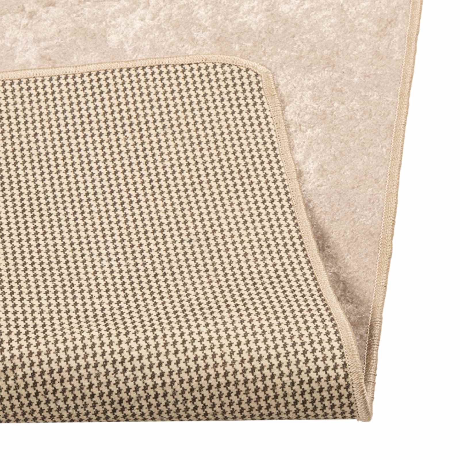 Alfombra de pasillo - Poliéster y PVC - Base antideslizante - Crema ...