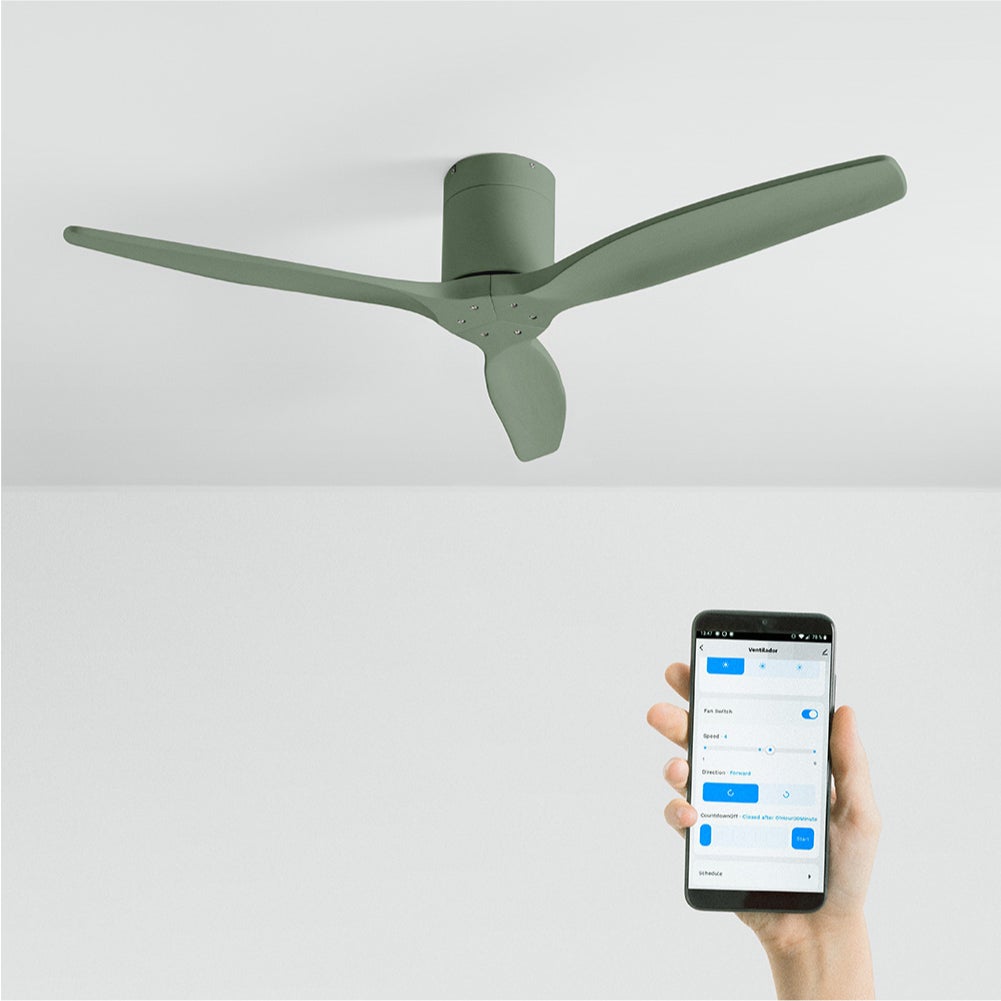 CREATE - WIND CALM - Cichy wentylator sufitowy 40W z technicznymi łopatkami ABS w różnych rozmiarach -