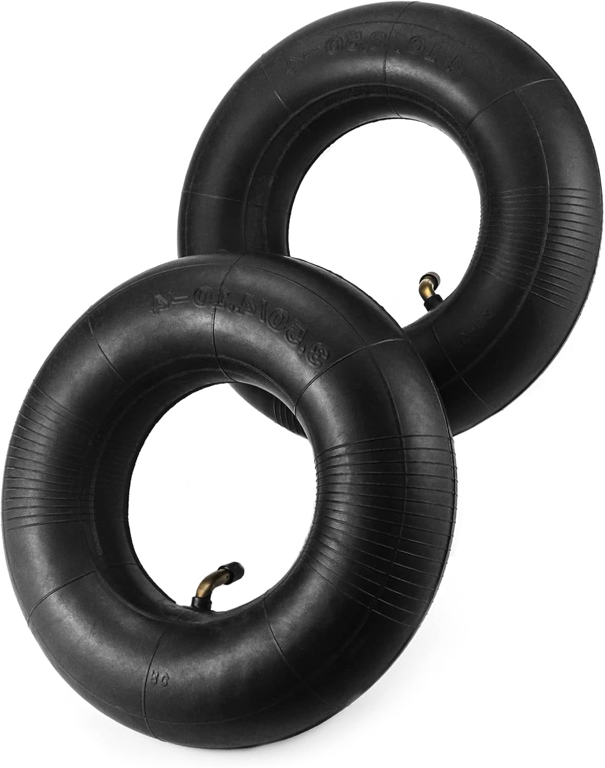 2 pièces 4.10/3.50-4 Chambre à air Pneu, chambres à air de rechange, valve pliée, pour tondeuses à gazon, camions à main - 4