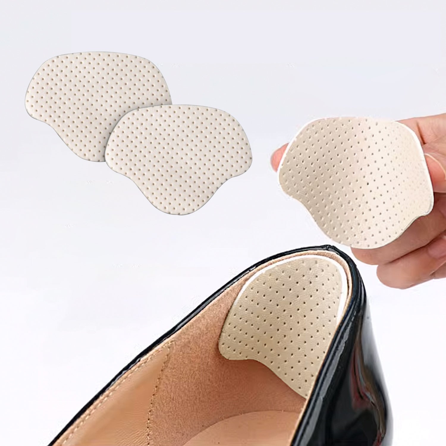 Patchs de protection du talon pour la réparation de chaussures Beige - 4