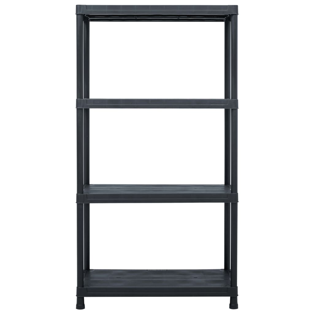 Estantes de plástico 5 unidades 60x30x138 cm pretas – ComfortXL - 3