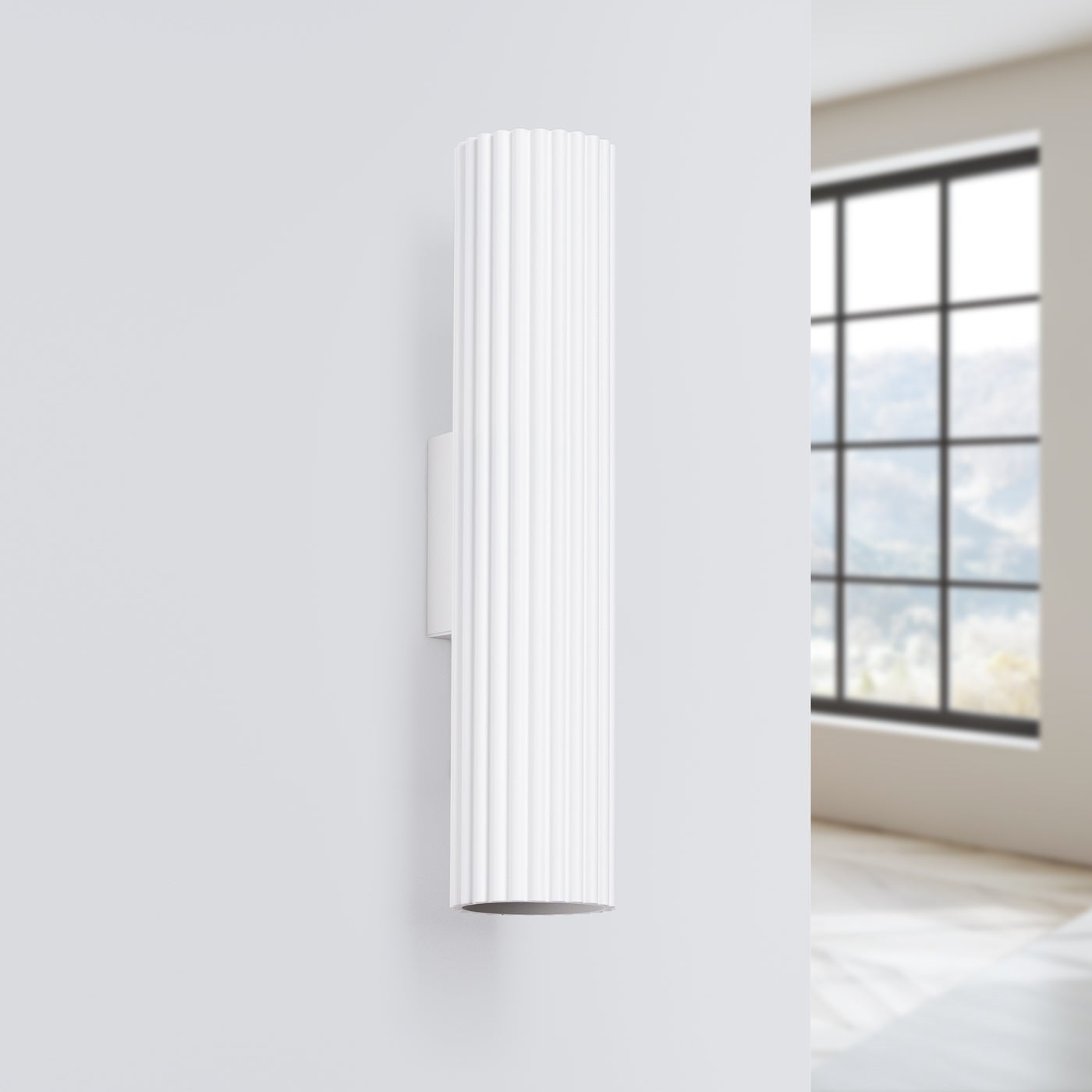 Kinkiet GLOOW 30 biały LED 4000K - 6.5x8.5x30cm Sollux