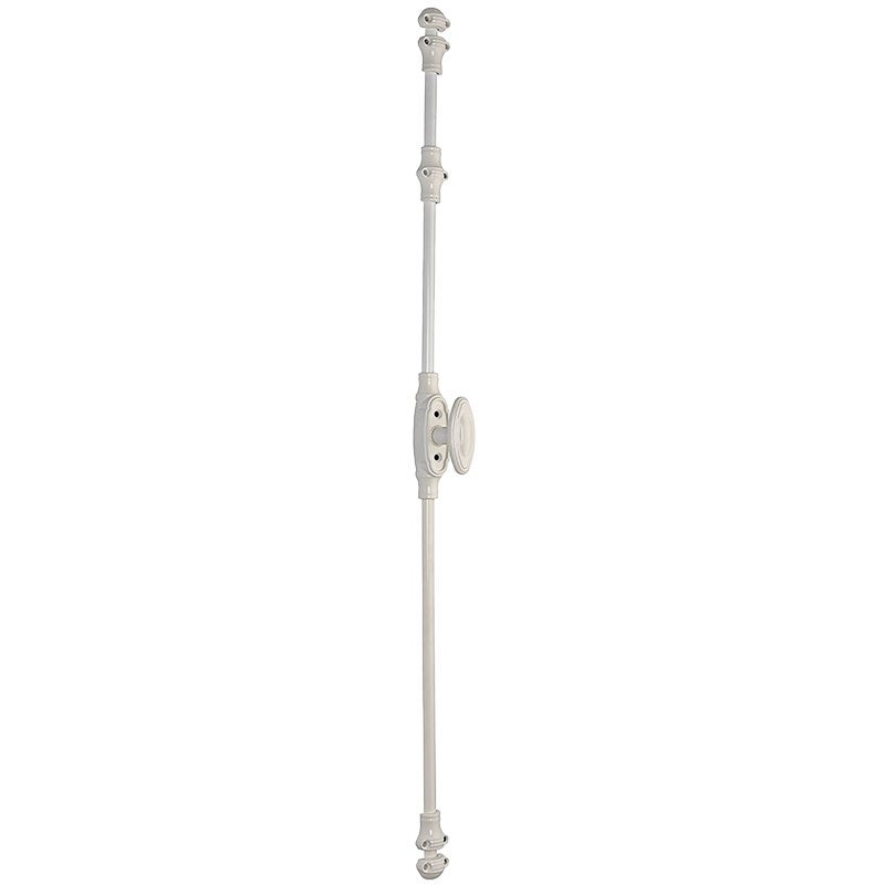 Fausse crémone à bouton pour menuiseries pvc - Finition : Blanc RAL9016 ...