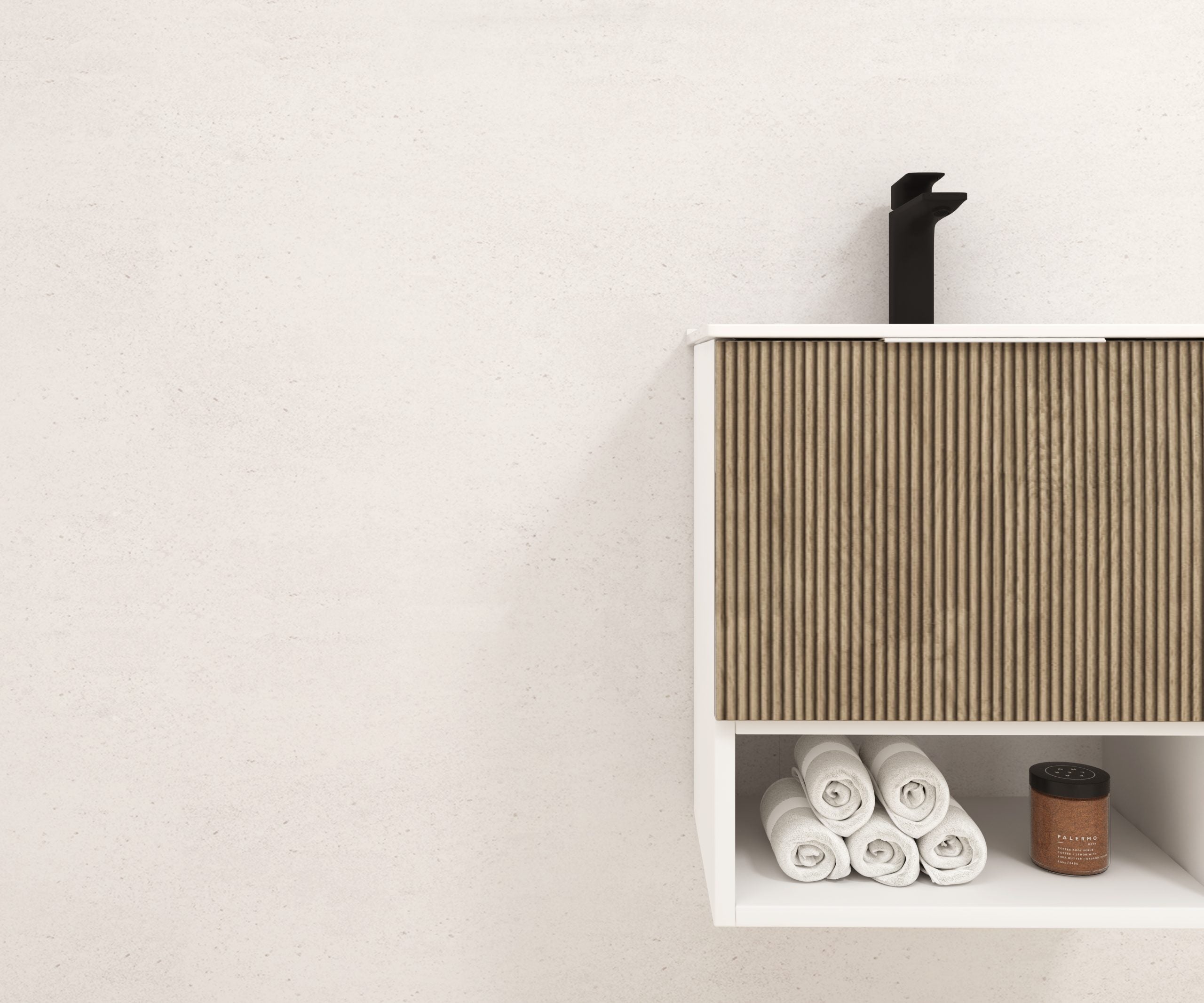 Ensemble de meubles de salle de bain Alcatraz Avantarea FORLET 50 cm + lavabo + miroir - 2