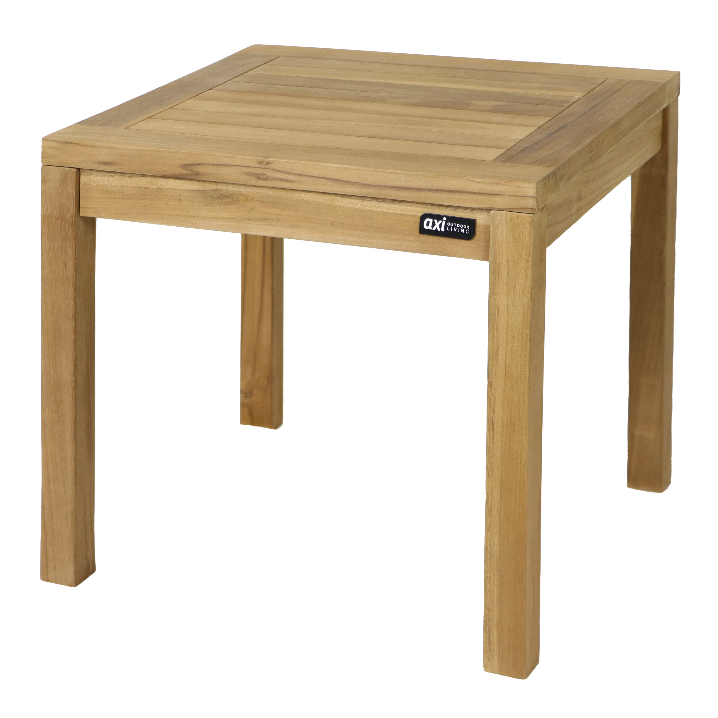 Table D'Appoint Carrée En Teck 45 Cm Java - Mobilier Jardin Extérieur