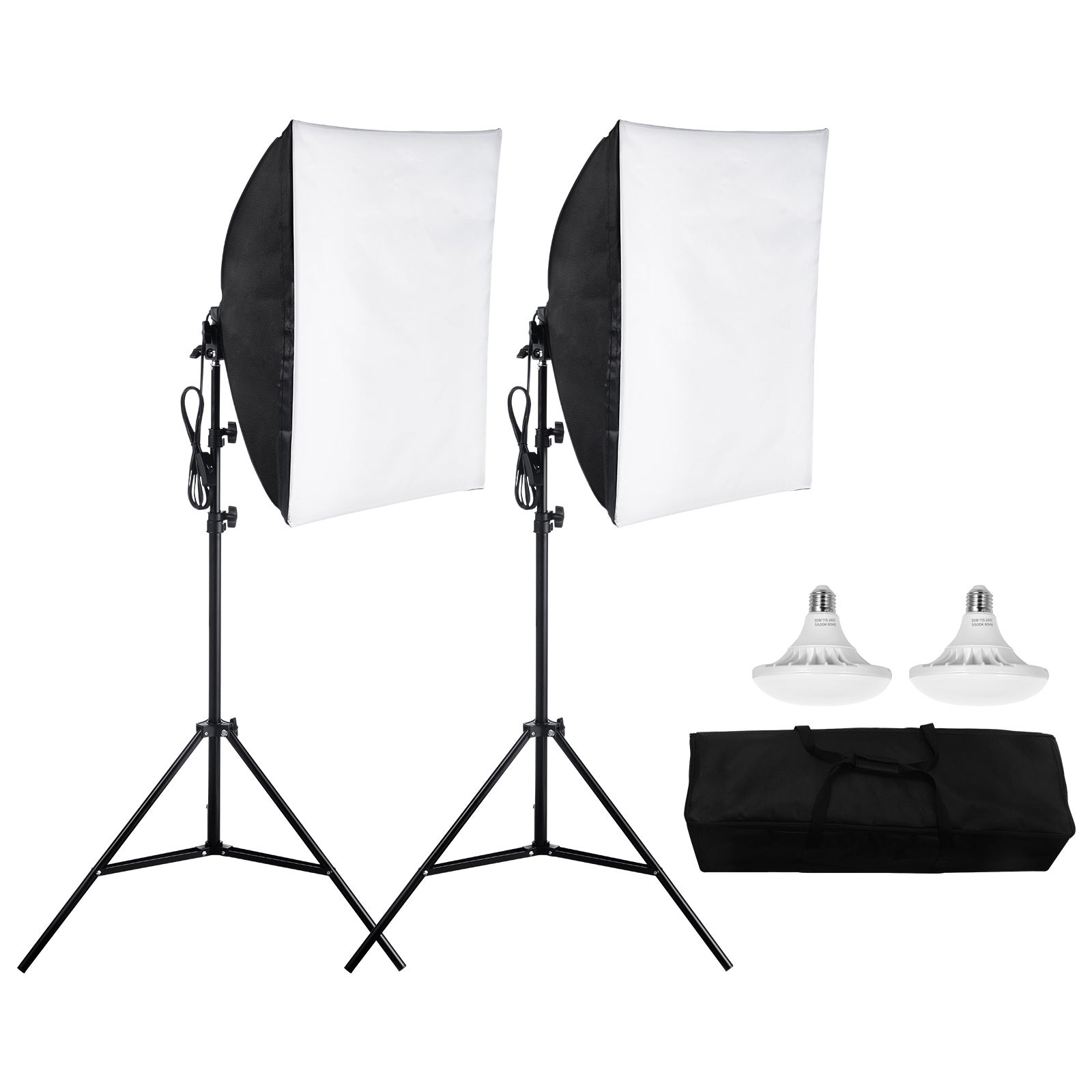 Kit éclairage Studio Fusiton – Stands Et Ampoules – Matériel D'occasion Fonctionnel